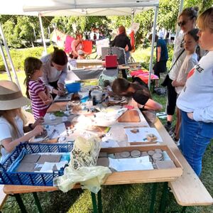 Sternenlabor Makerspace Keramik Projekt Kinder gestalten Ton Makerfair 23